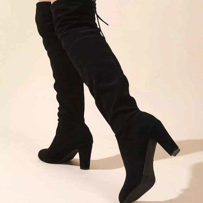 Over-the-Knee High Heel Boots