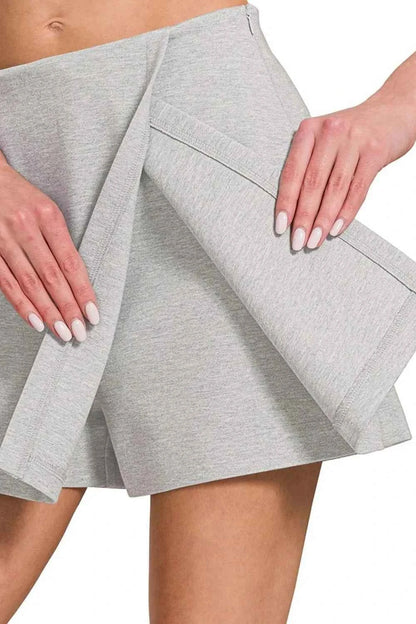 Zenana Wrap Front Skort