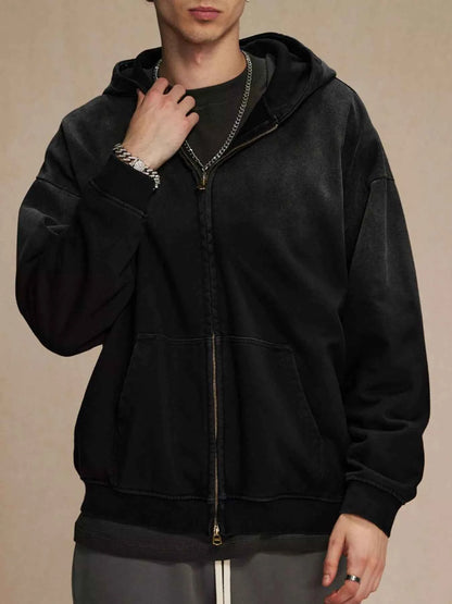 Men's Zip Up Long Sleeve Hoodie