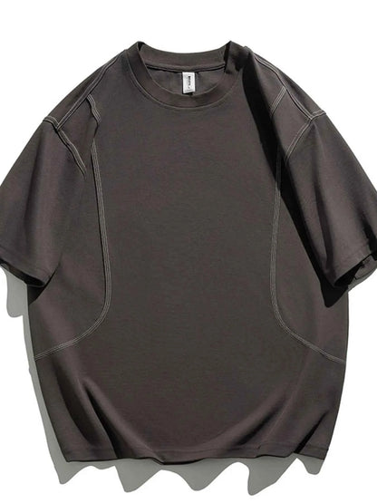 Men's Plus Size Round Neck Short Sleeve T-Shirt