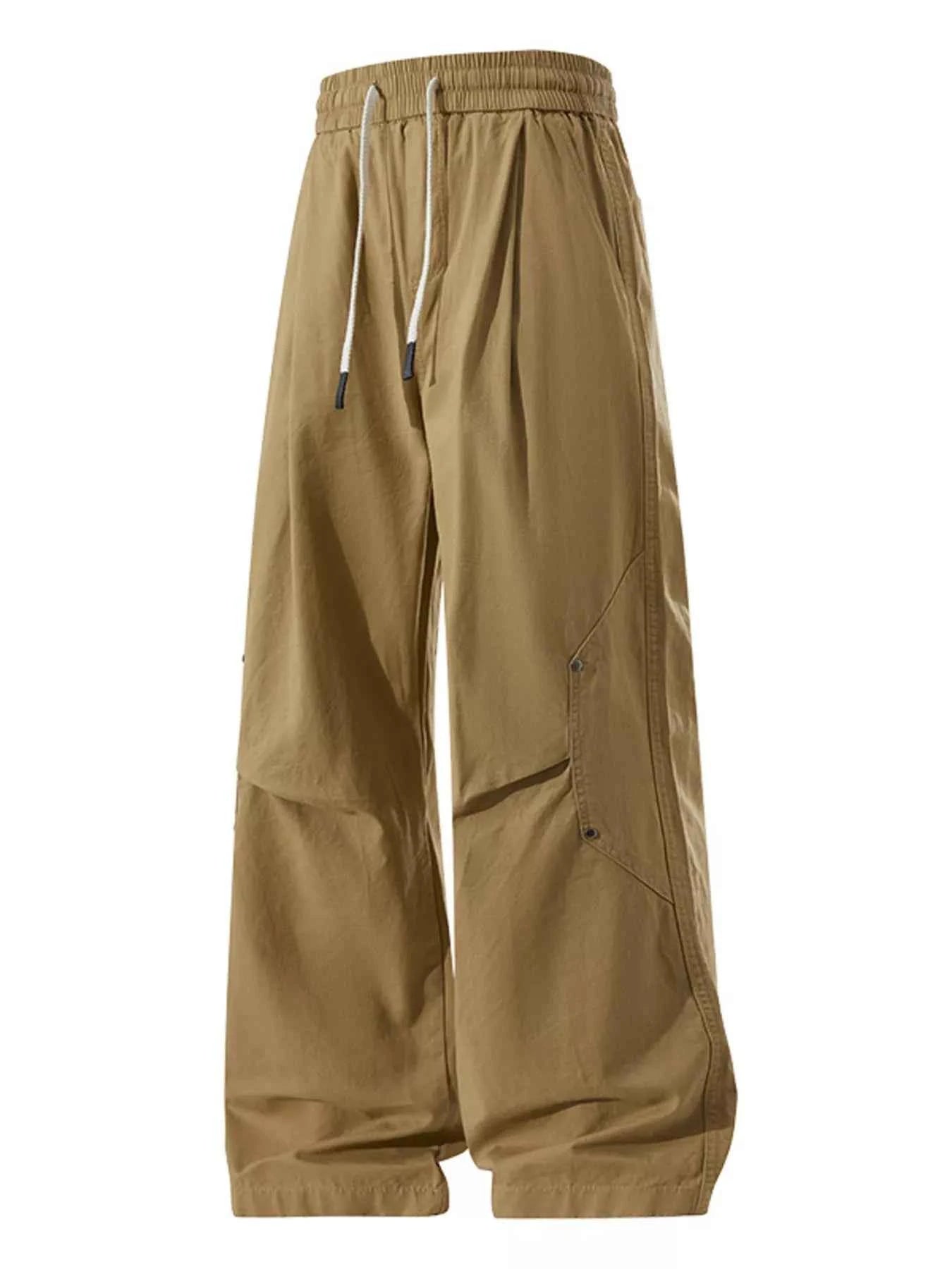 Men's Plus Size Loose Fit Drawstring Cargo Pants