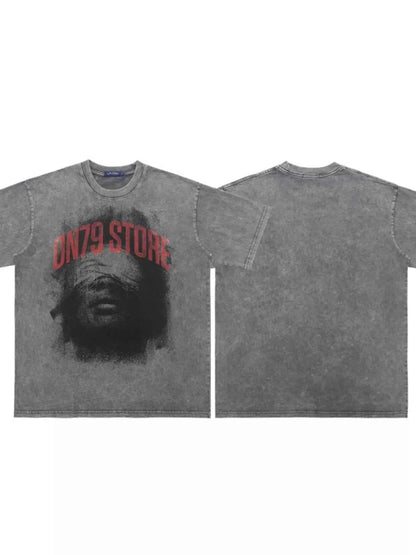 Men's Graphic Round Neck Short Sleeve T-Shirt