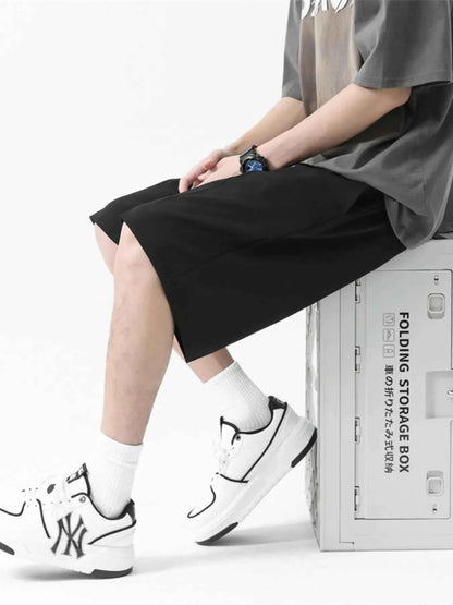 Men's Full Size Wide-Leg Shorts Plus Size