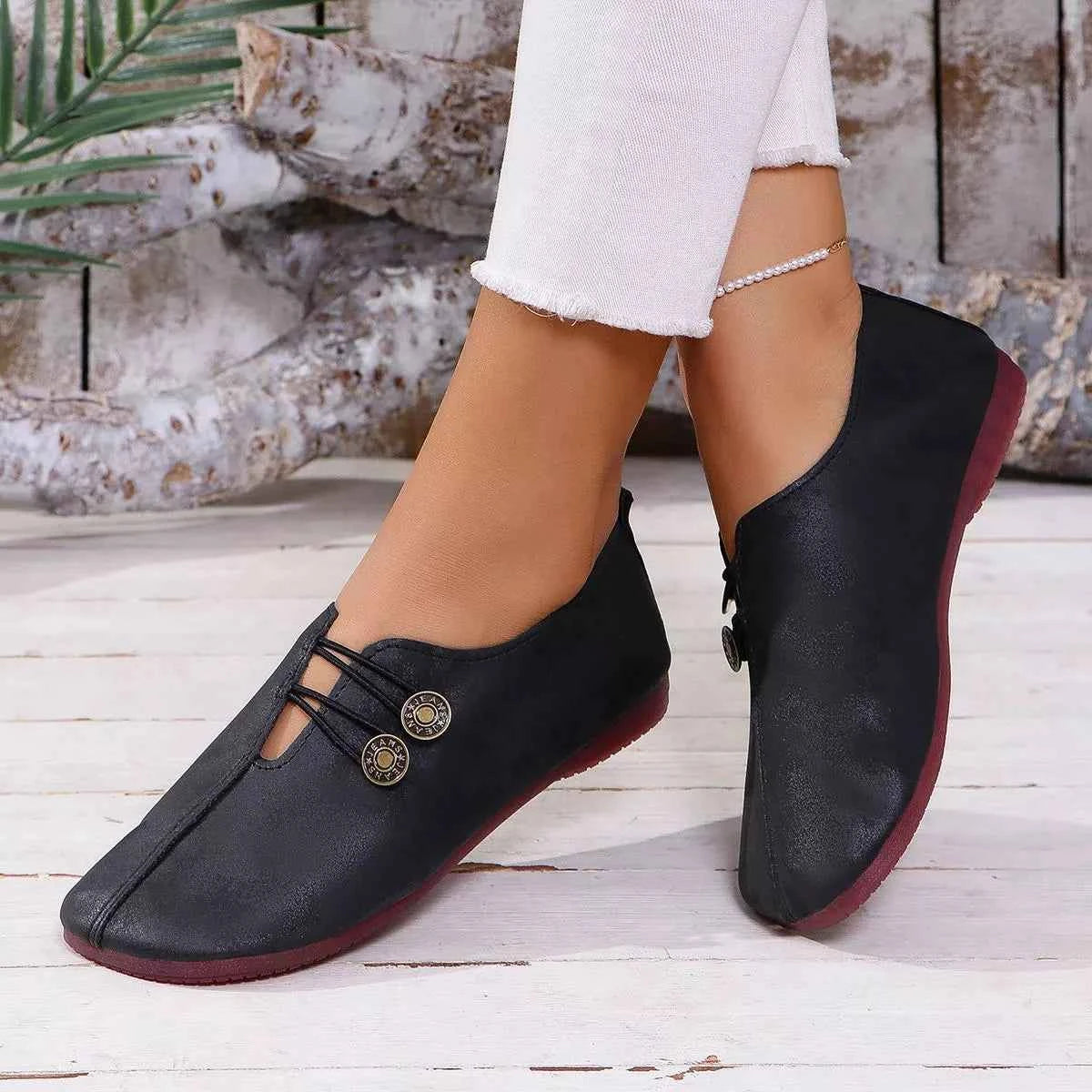 Round Toe Slip-Ons
