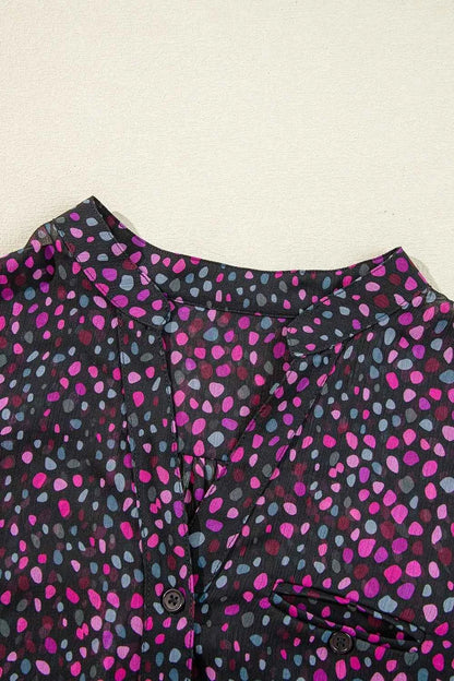 Polka Dot Button Up Shirt