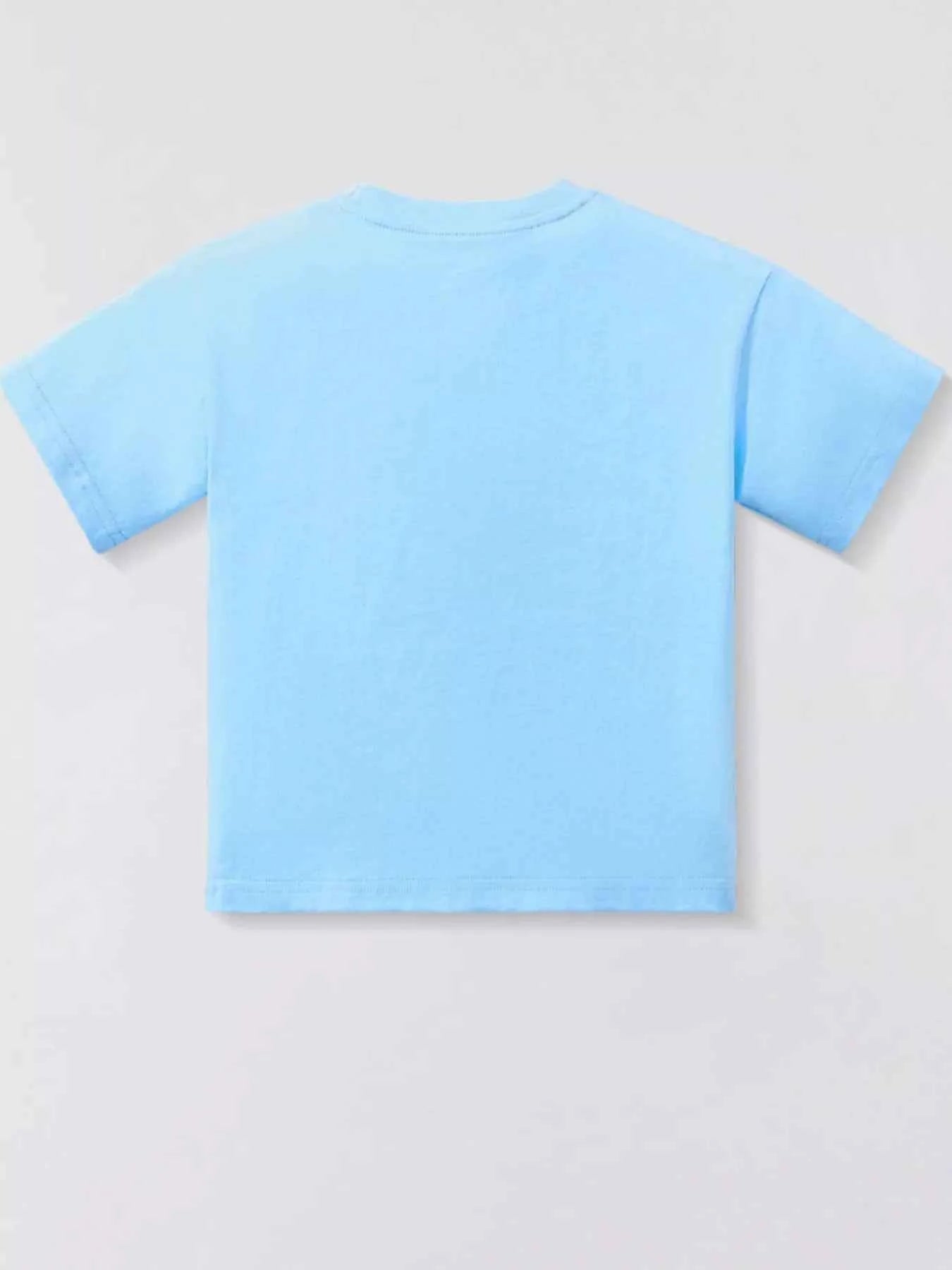 Children's Dinosaur Applique Short Sleeve T-Shirt