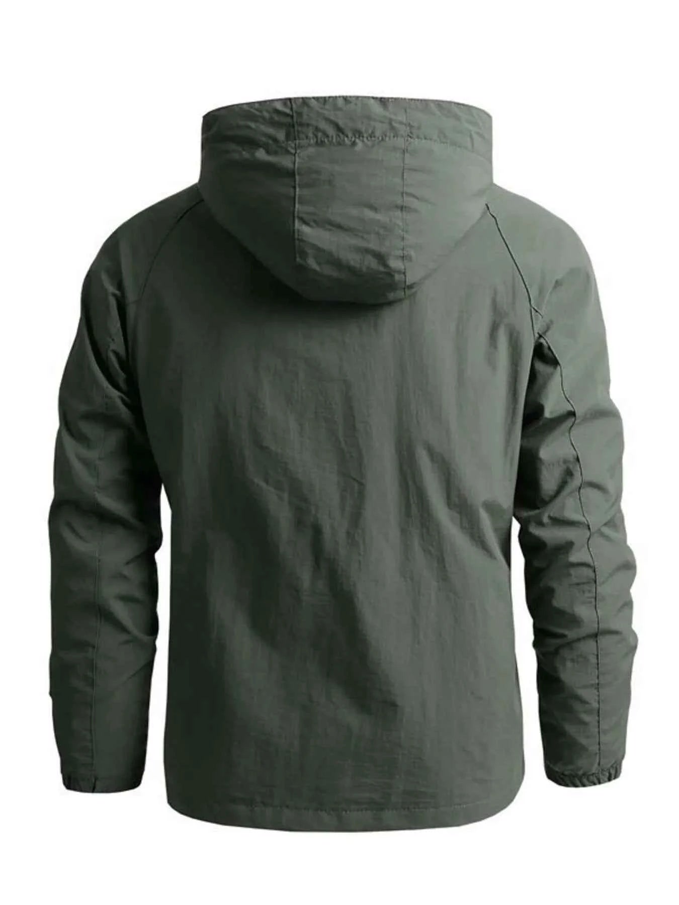 Men's Plus Size Tactical Hooded Softshell Jacket