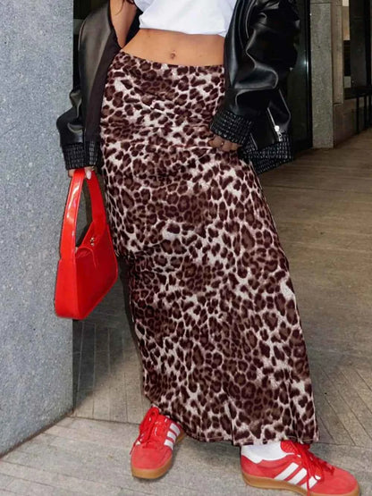 Leopard Maxi Skirt