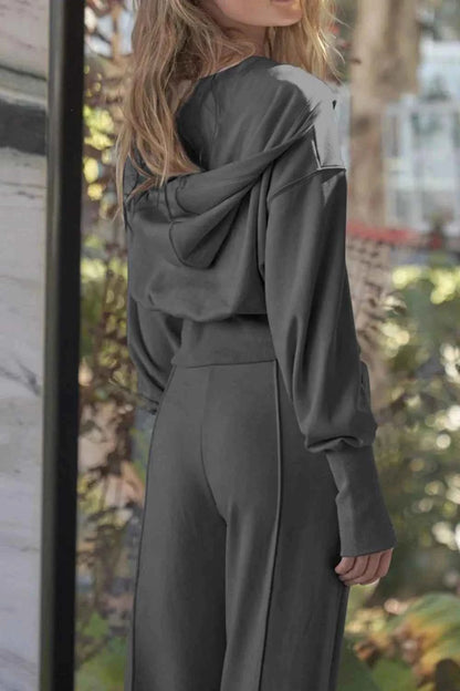 Zip-Up Hoodie and Pants Active Set