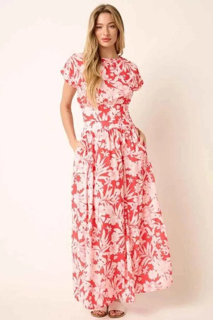 Mittoshop Tropical Print Top and Skirt Set