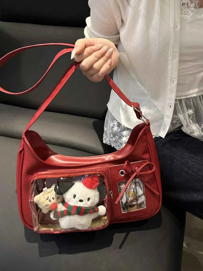 Clear Pocket Crossbody Bag
