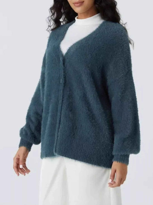 Cozy Knit Button-Down Cardigan