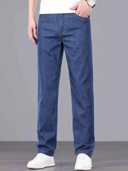 Men's Wash Straight Leg Comfort Jeans