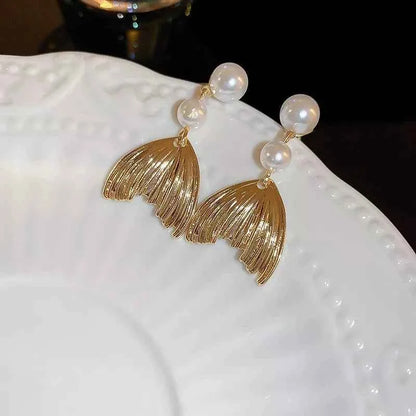 18K Gold-Plated Alloy Geometric Earrings