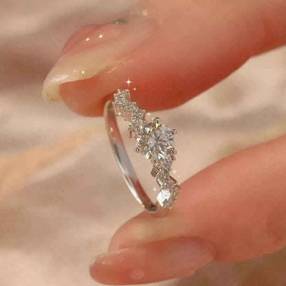 2 Carat 925 Sterling Silver Moissanite Ring