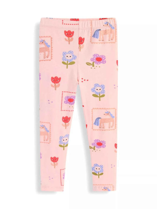 Children's Unicorn & Floral Print Leggings