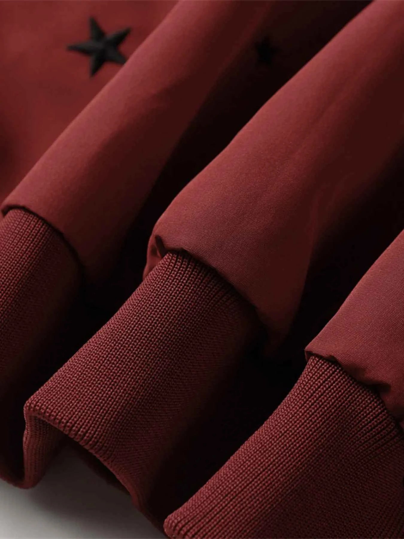 Men's Star Zip Up Hooded Jacket