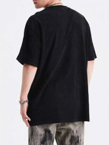 Men's Graphic Round Neck Short Sleeve T-Shirt