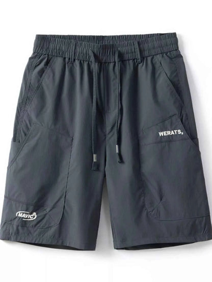 Men's Plus Size Drawstring Cargo Shorts