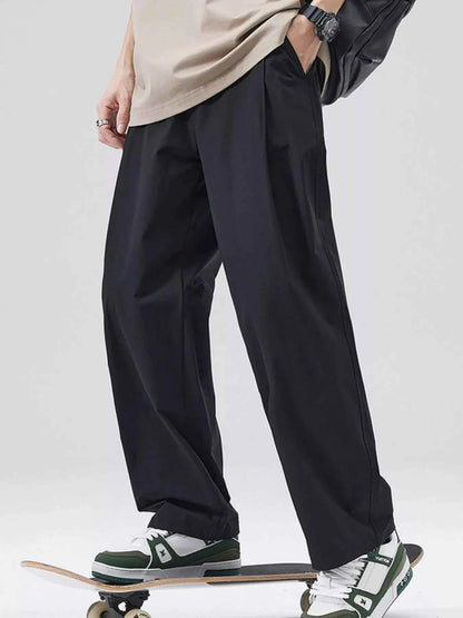 Men's Full Size Basic Style Wide Leg Pants Plus Size