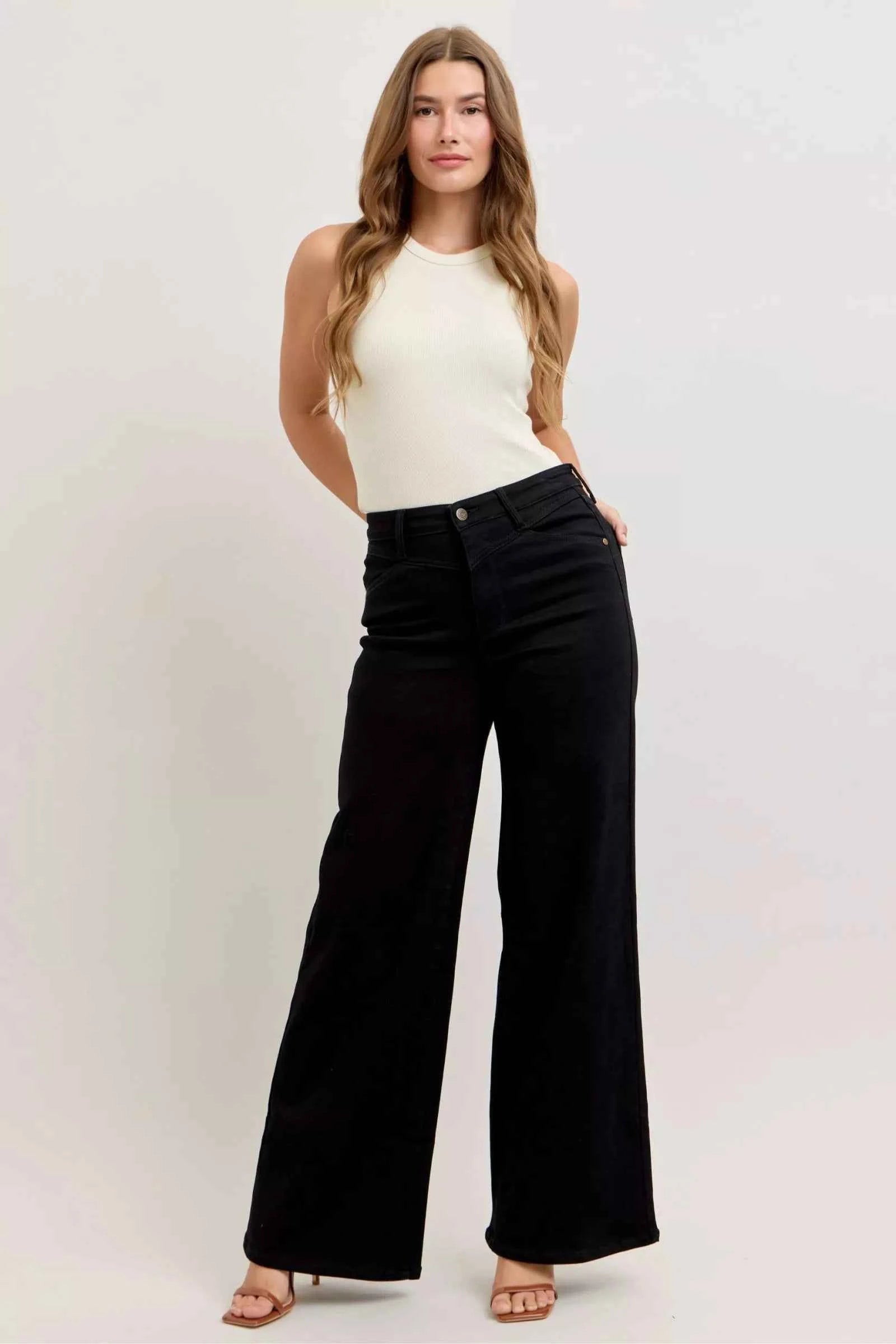 Judy Blue High-Waisted Wide Leg Jeans