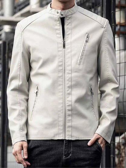 Men's Plus Size Zip Up Long Sleeve Jacket
