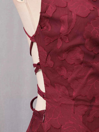 Lace Spaghetti Strap Maxi Dress