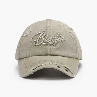 Embroidered Letter Cotton Baseball Cap
