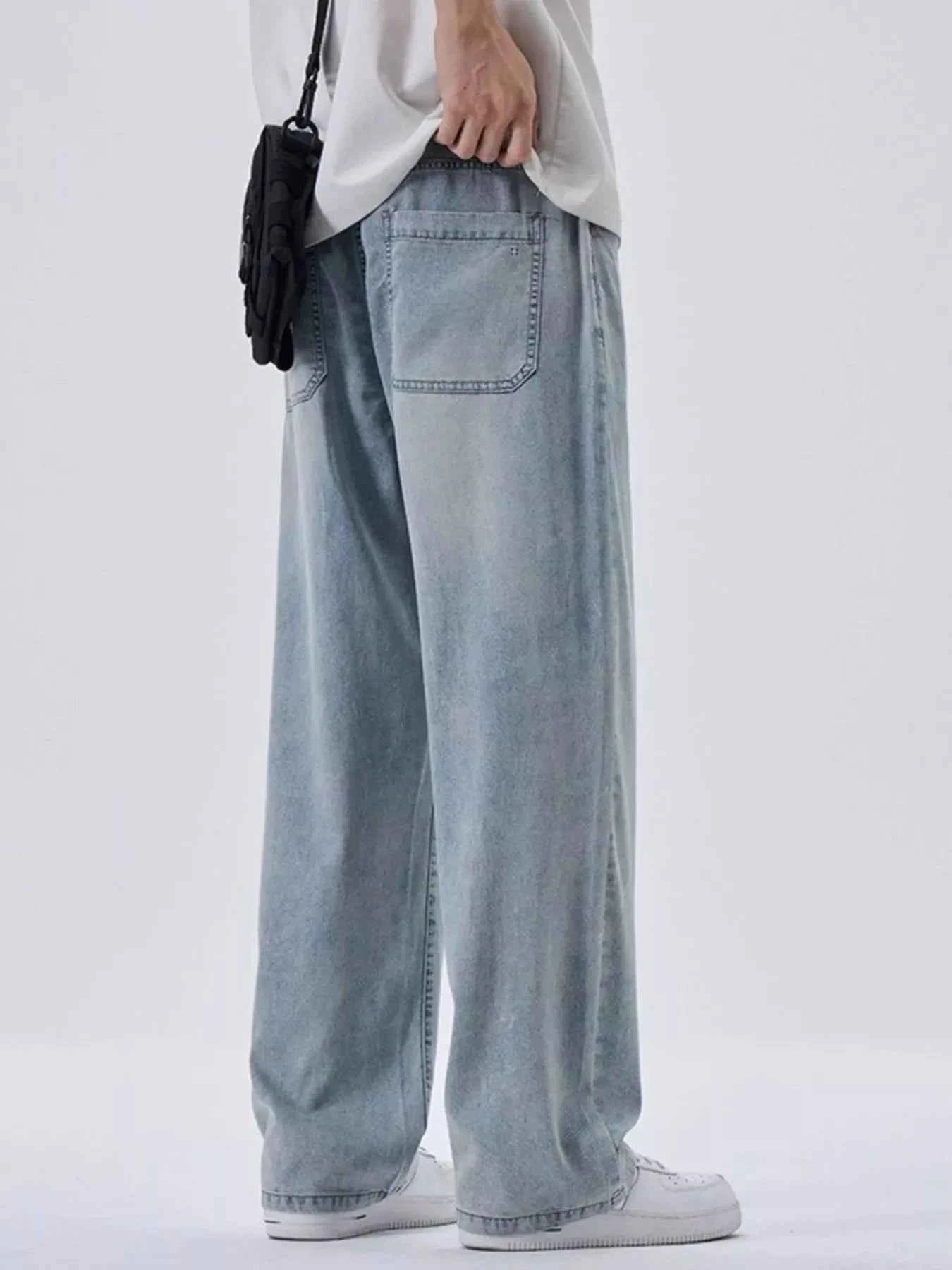 Men's Plus Size Wide Leg Jeans