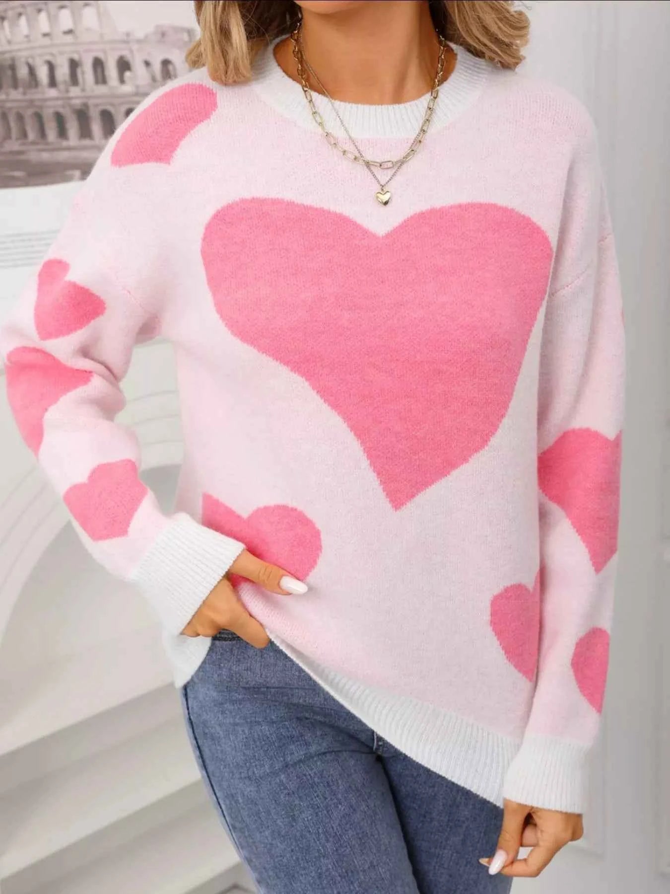 Valentine's Day Heart Crew Neck Sweater