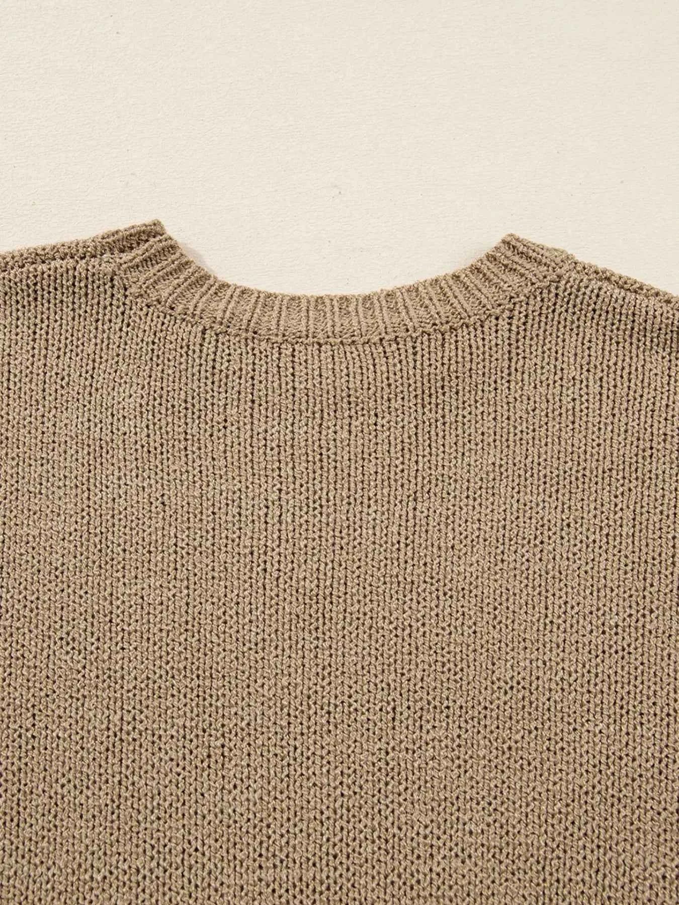 Oversize Drop Shoulder Slouchy Sweater Dress