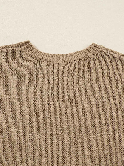 Oversize Drop Shoulder Slouchy Sweater Dress