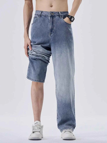 Men's Vintage Washed Straight Fit Pants