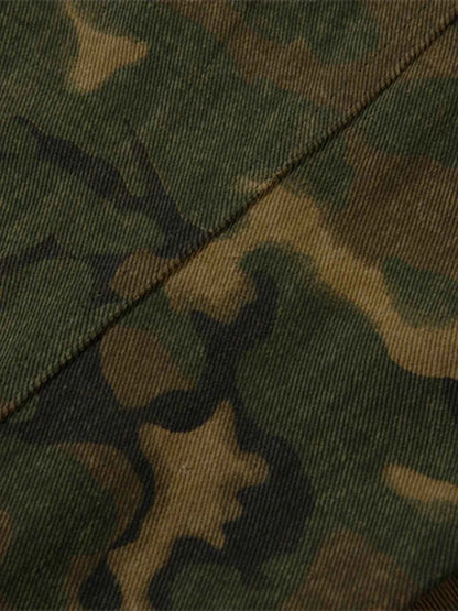 Men's Camouflage Zip Up Hooded Windbreaker Jacket