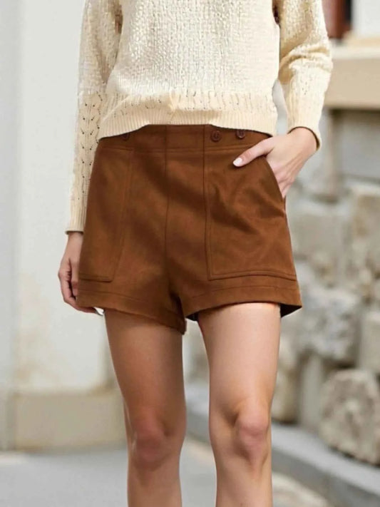 Pocketed Casual Shorts