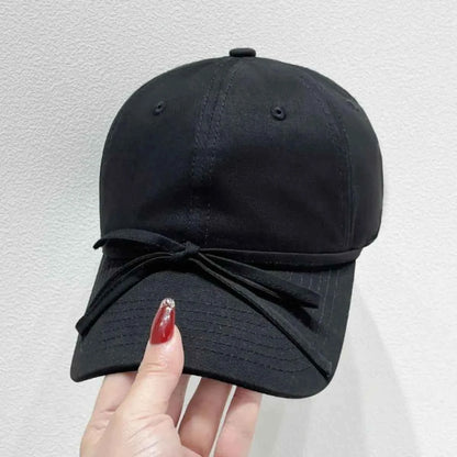 Bow Solid Color Baseball Cap