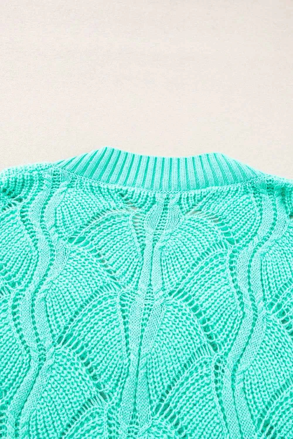Elegant Texture V-Neck Knit Top
