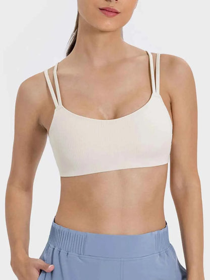 Millennia Scoop Neck Double Strap Active Cami
