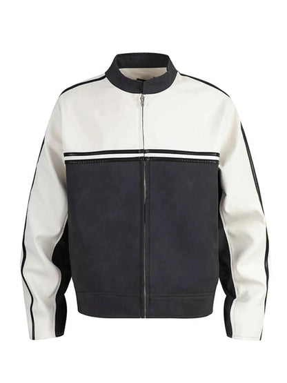 Men's Two-Tone Zip Up Jacket