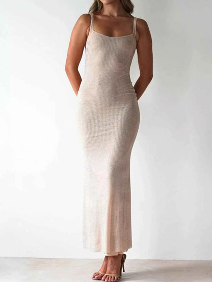 Backless Sleeveless Bodycon Maxi Dress