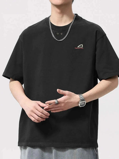 Men's Plus Size Round Neck Short Sleeve T-Shirt