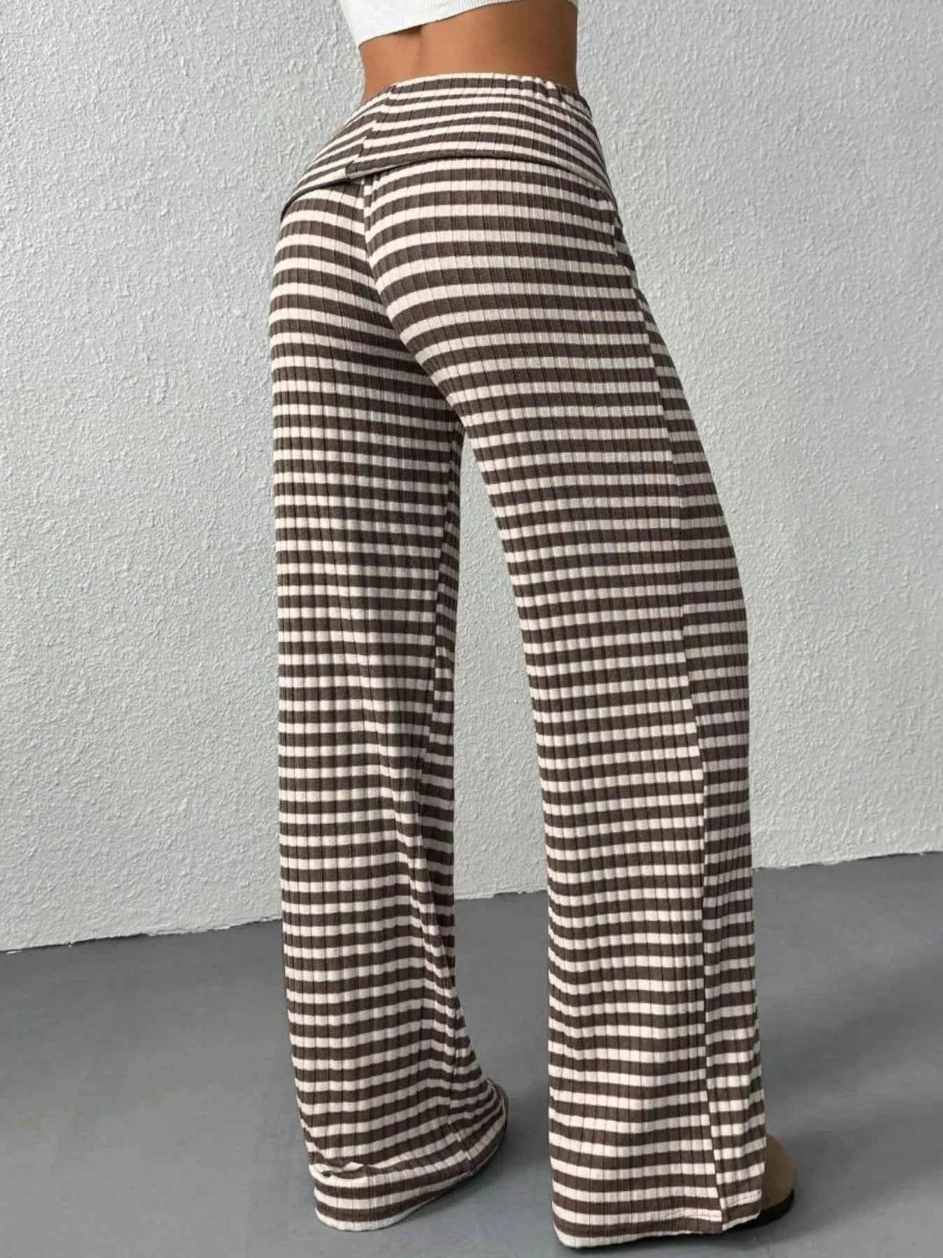 Striped Wide Leg Pants