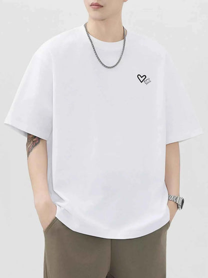 Men's Plus Size Round Neck Short Sleeve T-Shirt