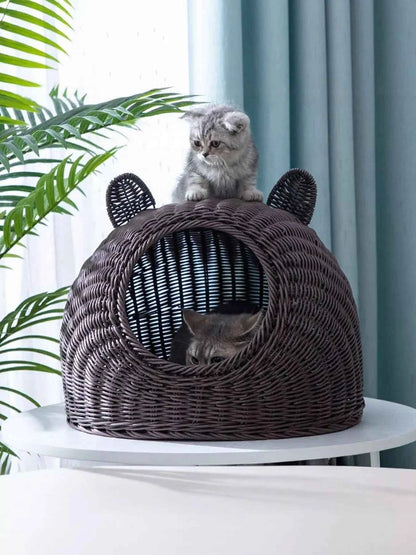 Rattan Washable Breathable Pet Nest