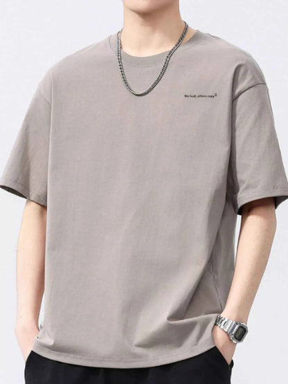 Men's Full Size Round Neck Short Sleeve T-Shirt Plus Size