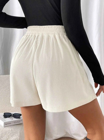 High Waisted Corduroy Shorts