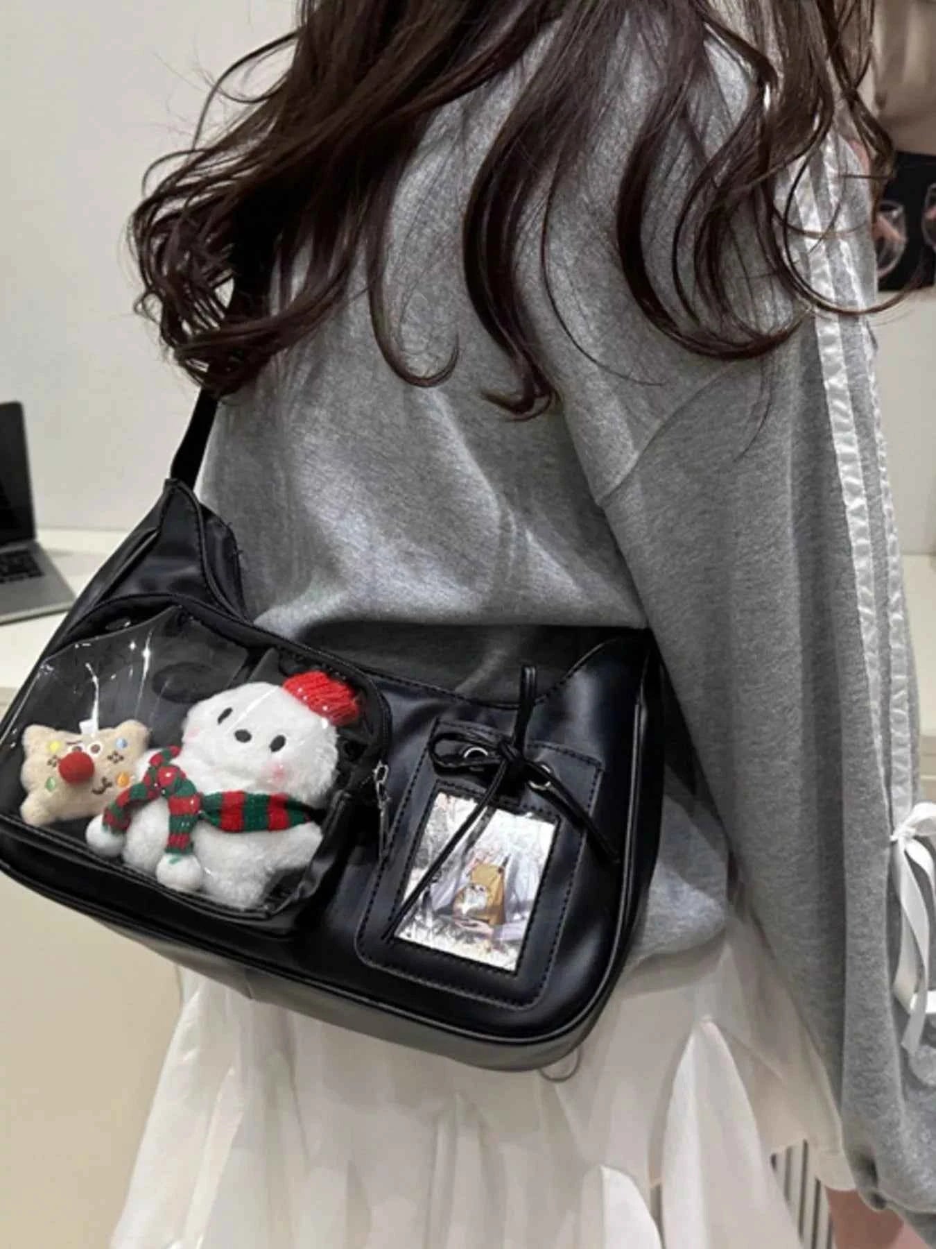 Clear Pocket Crossbody Bag