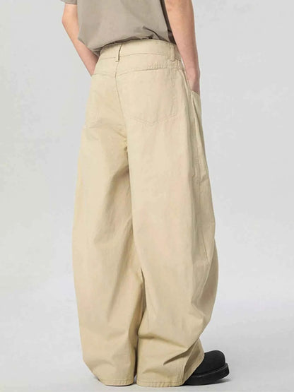 Men's Pocketed Wide Leg Pants
