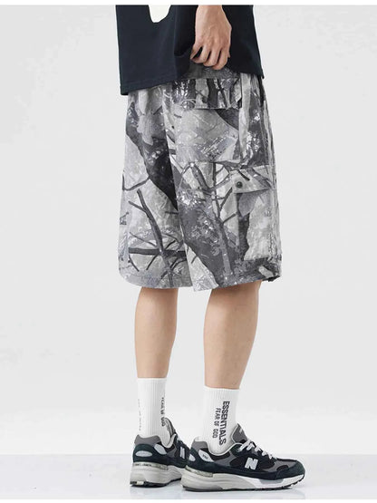 Men's Plus Size Camouflage Cargo Shorts