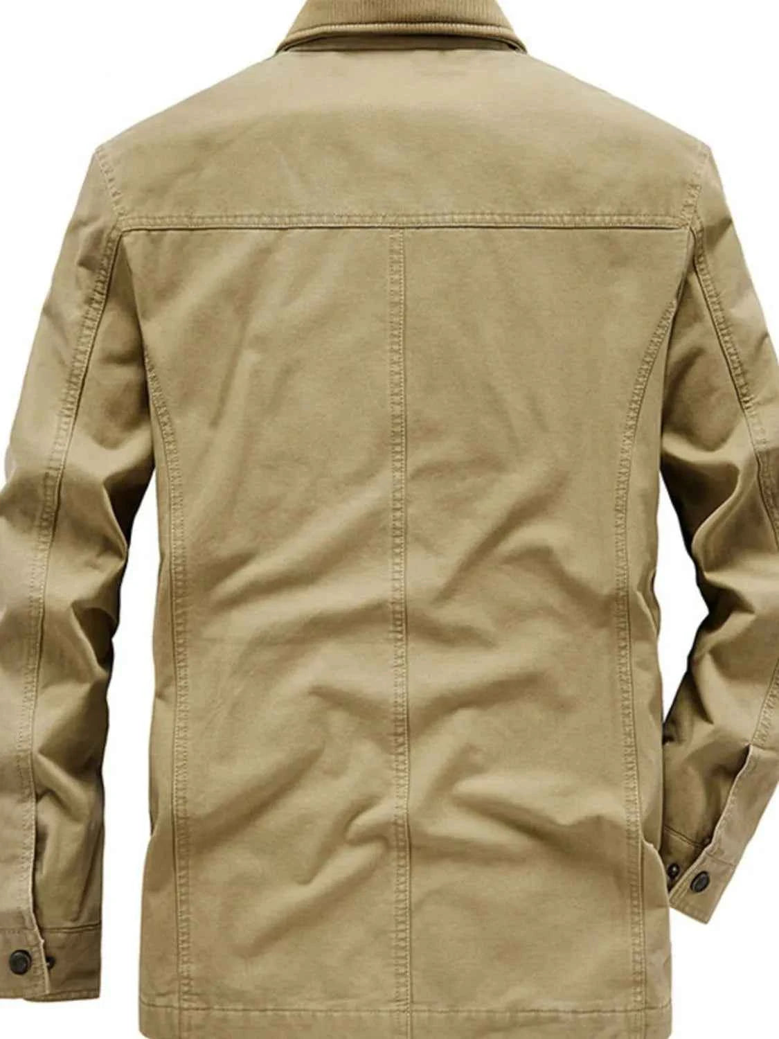 Men's Plus Size Zip Up Jacket with Pockets